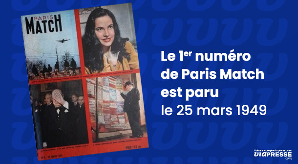 En quelle année est paru le titre Paris Match ?