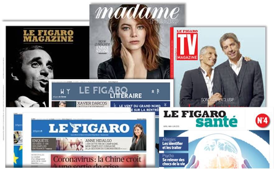 Suppléments week-end : Figaro Magazine, Madame, TV